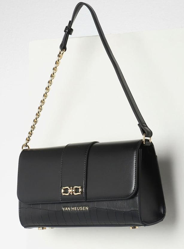 VAN HEUSEN Croc Embossed Shoulder Bag
