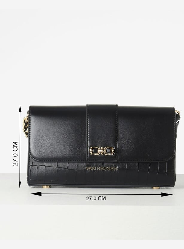 VAN HEUSEN Croc Embossed Shoulder Bag