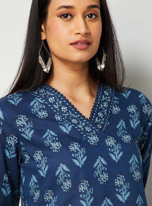 MELANGE Ethnic Motif Kurta Set