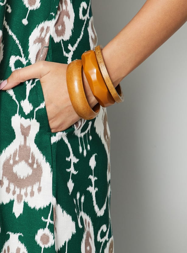 COLOUR ME Ikat Print Shift Dress