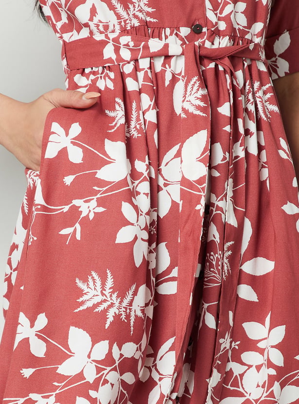 COLOUR ME Printed Shirt Dress