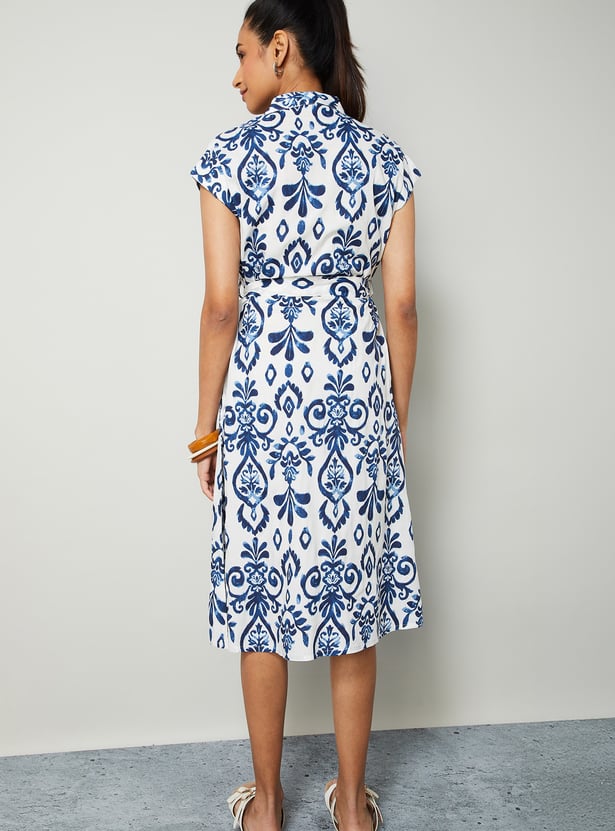 COLOUR ME Printed Shirt Dress