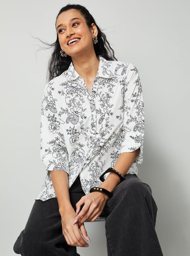 COLOUR ME Floral Print Top