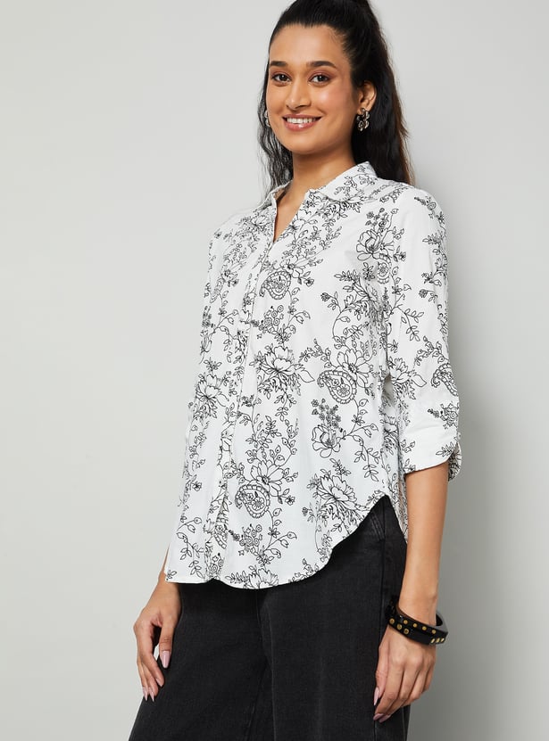COLOUR ME Floral Print Top