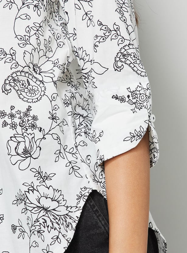 COLOUR ME Floral Print Top