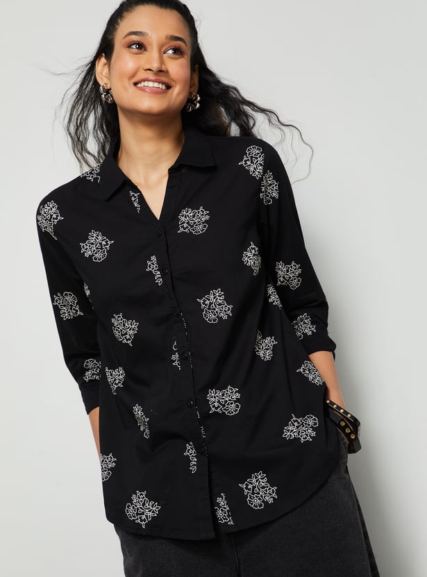 COLOUR ME Floral Print Shirt