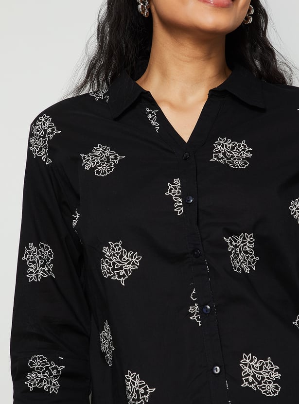 COLOUR ME Floral Print Shirt