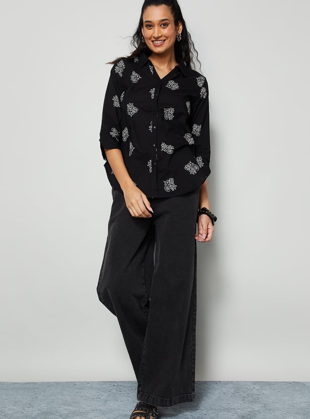 COLOUR ME Floral Print Shirt