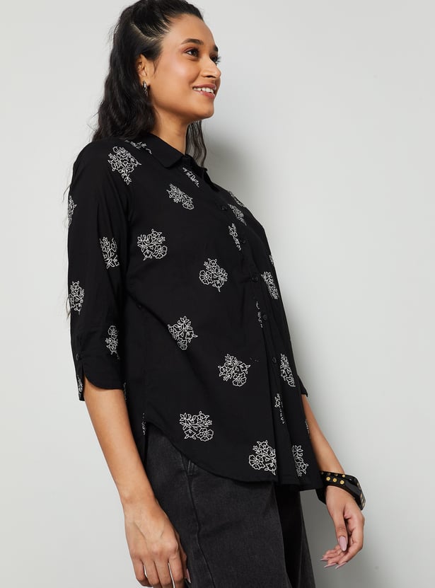 COLOUR ME Floral Print Shirt