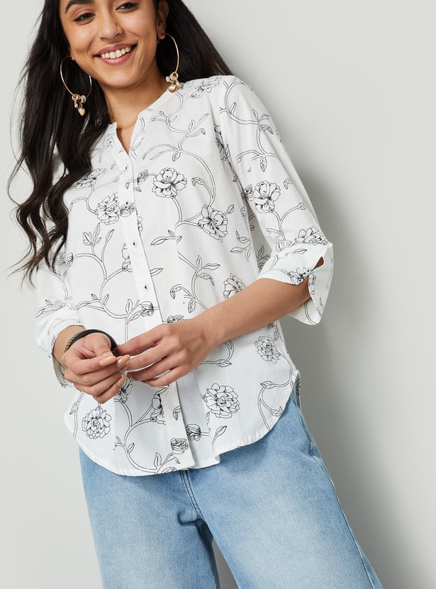 COLOUR ME Floral Print Top
