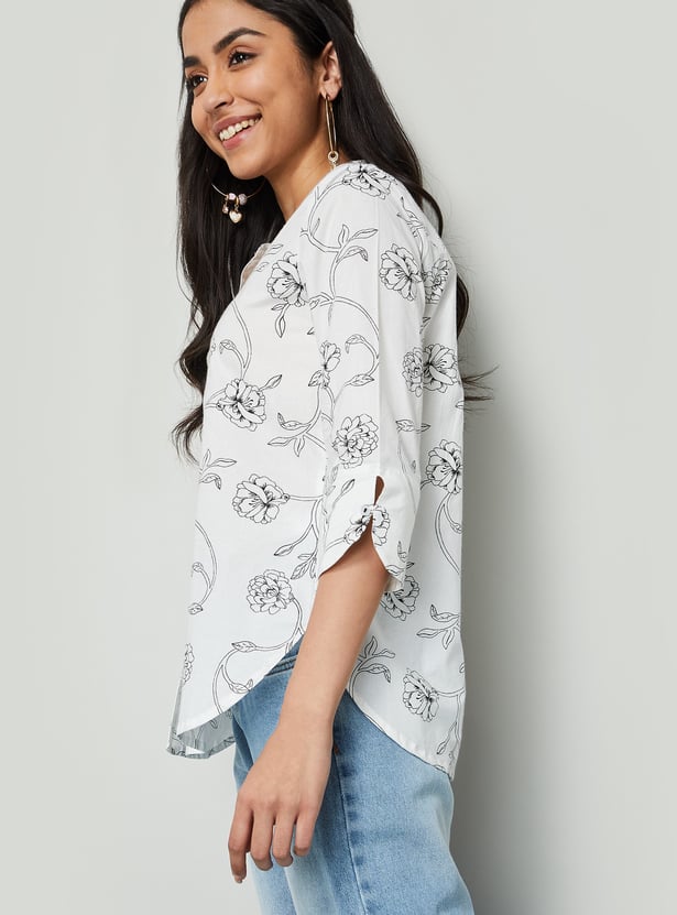 COLOUR ME Floral Print Top