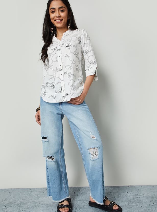 COLOUR ME Floral Print Top