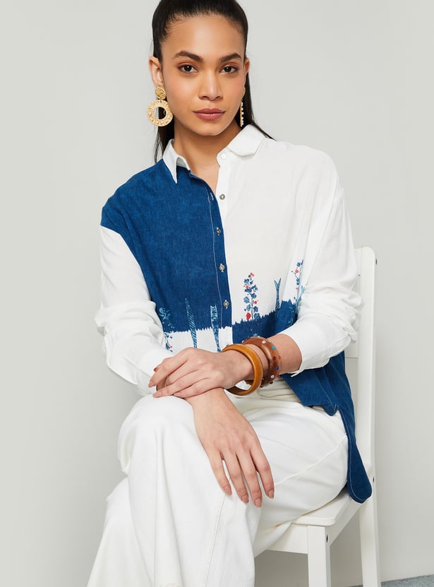 COLOUR ME Colourblock Shirt