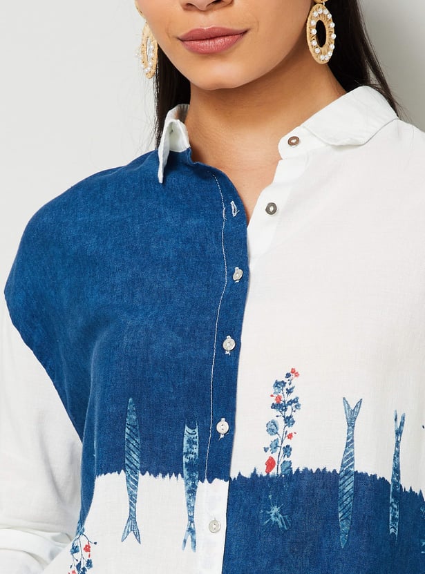 COLOUR ME Colourblock Shirt