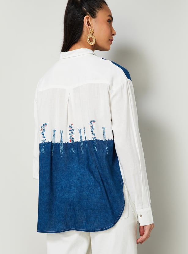 COLOUR ME Colourblock Shirt