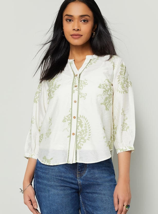 COLOUR ME Printed Top with Camisole