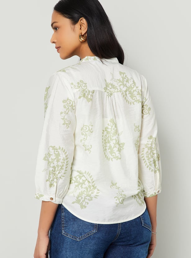 COLOUR ME Printed Top with Camisole