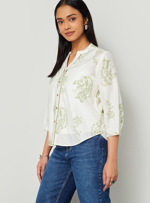 COLOUR ME Printed Top with Camisole
