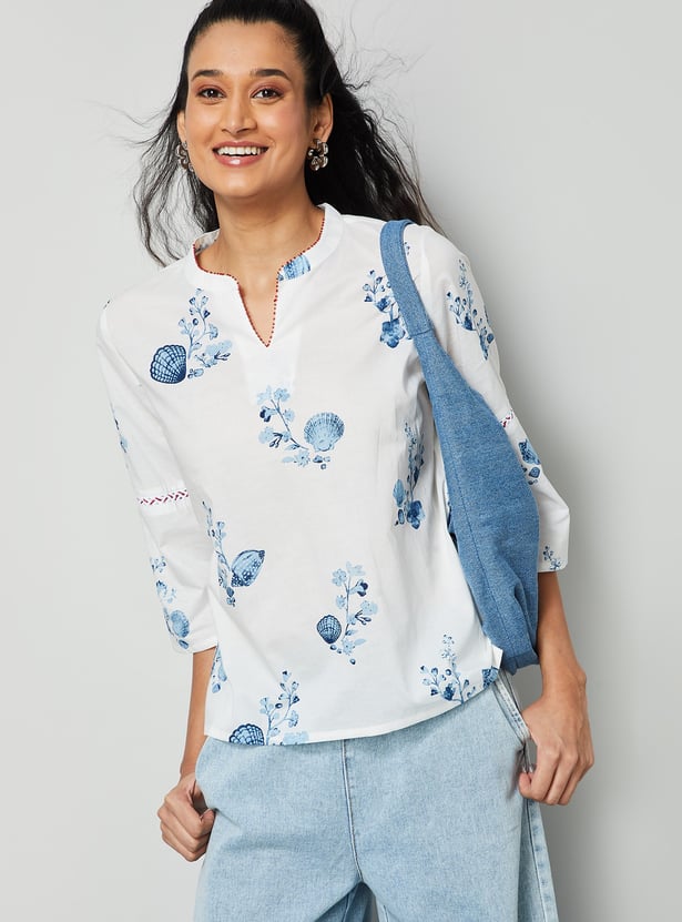 COLOUR ME Floral Print Top