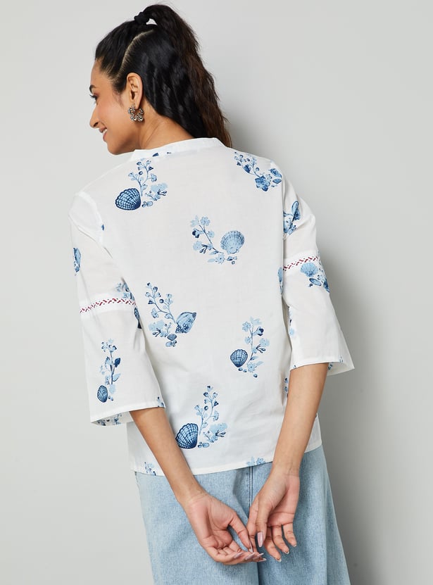 COLOUR ME Floral Print Top