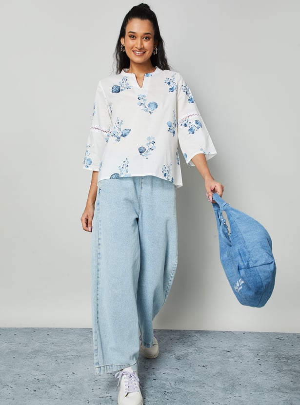COLOUR ME Floral Print Top