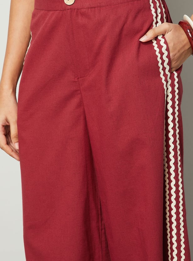 COLOUR ME Lace Taped Palazzos