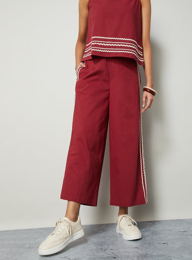 COLOUR ME Lace Taped Palazzos