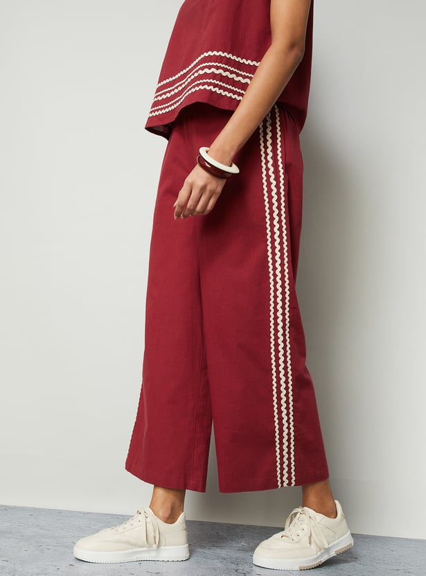 COLOUR ME Lace Taped Palazzos