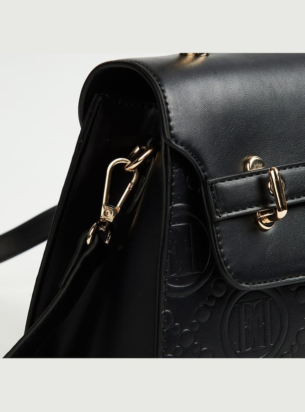 ELLE Embossed Handheld Bag