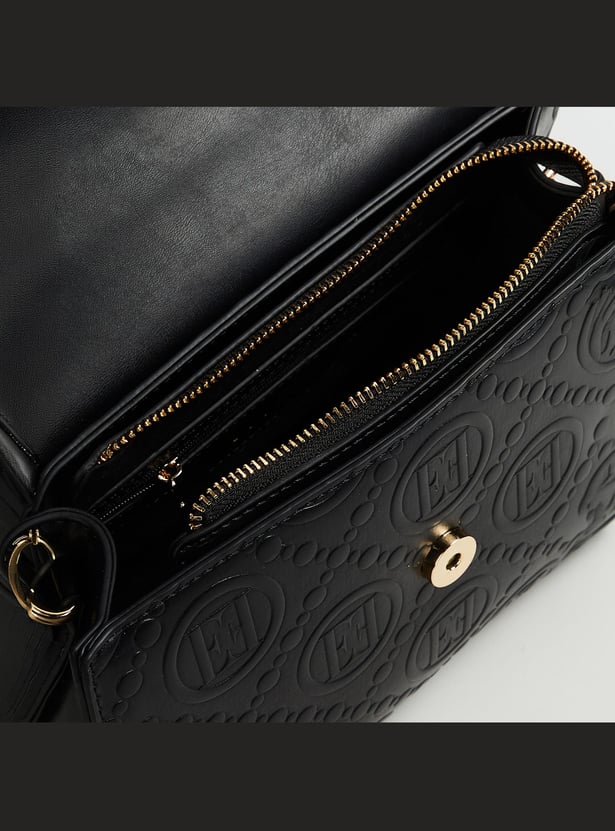 ELLE Embossed Handheld Bag