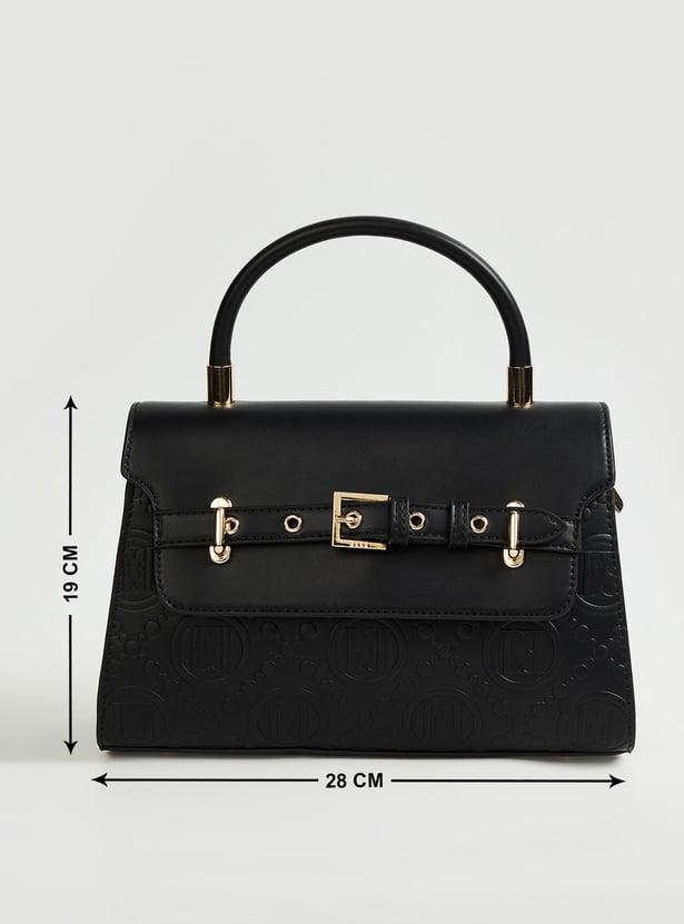 ELLE Embossed Handheld Bag