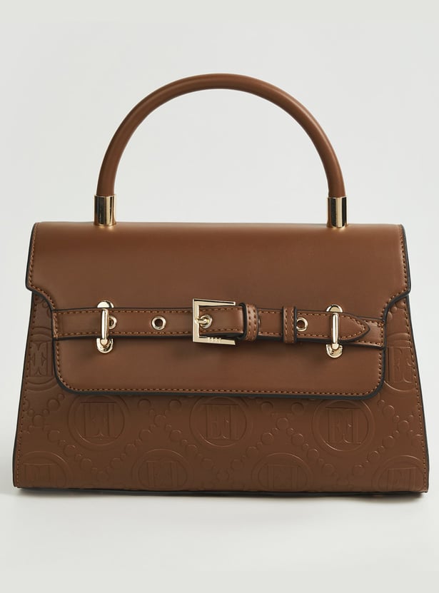 ELLE Embossed Handheld Bag