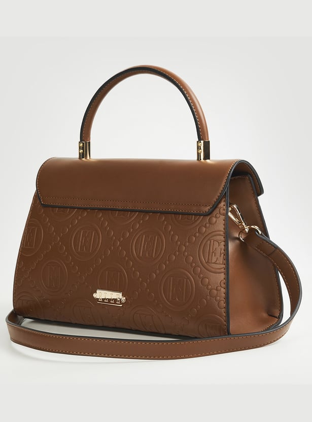 ELLE Embossed Handheld Bag