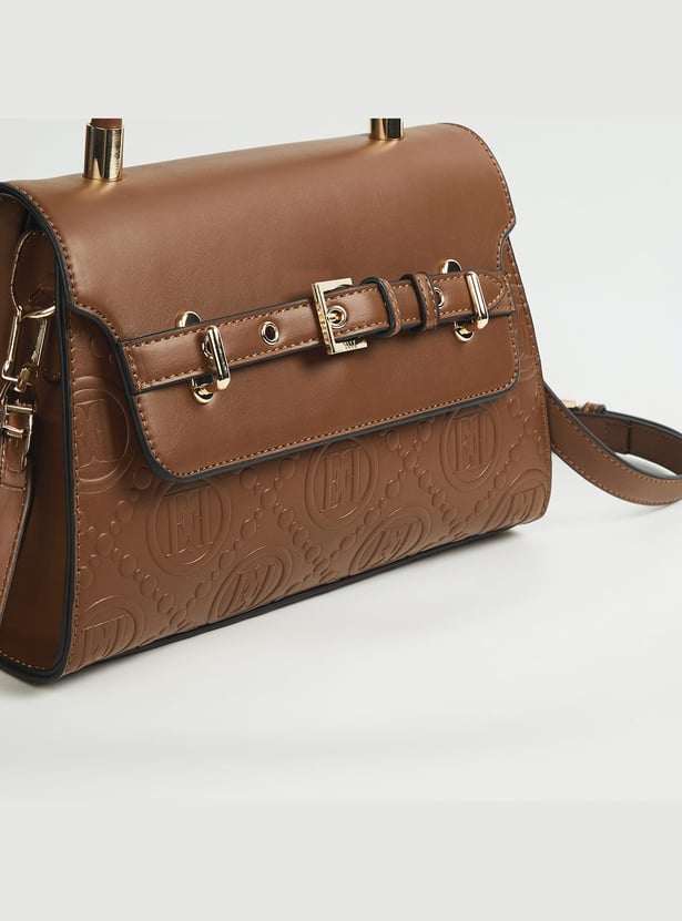 ELLE Embossed Handheld Bag