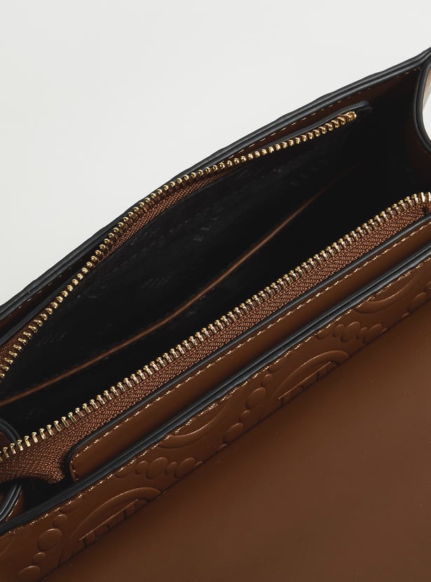 ELLE Embossed Handheld Bag