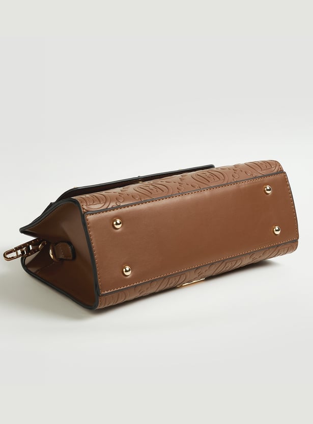 ELLE Embossed Handheld Bag