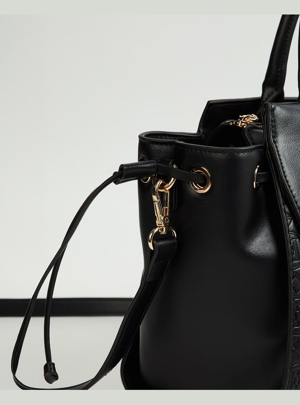 ELLE Embossed Handheld Bag