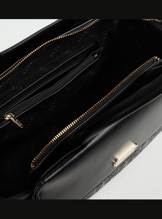 ELLE Embossed Handheld Bag