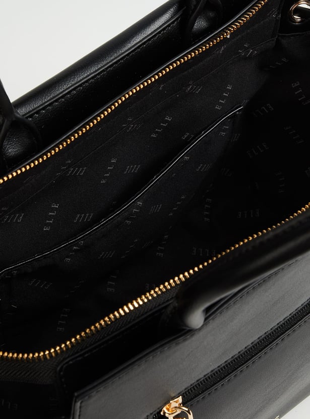 ELLE Embossed Handheld Bag