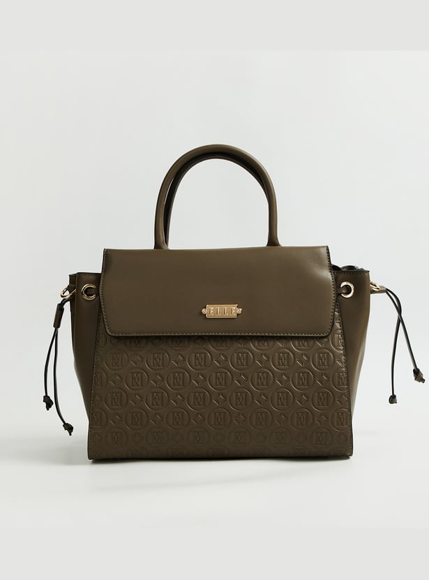 ELLE Embossed Handheld Bag