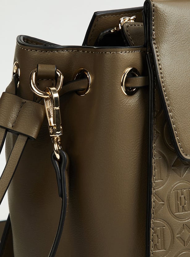 ELLE Embossed Handheld Bag