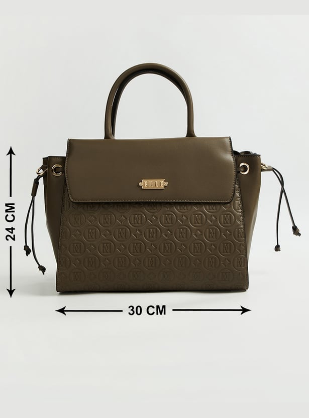 ELLE Embossed Handheld Bag