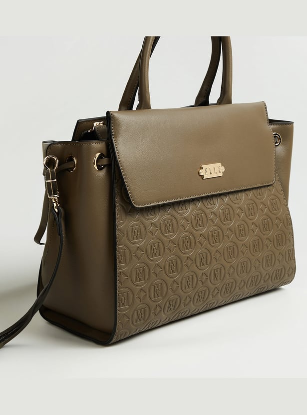 ELLE Embossed Handheld Bag
