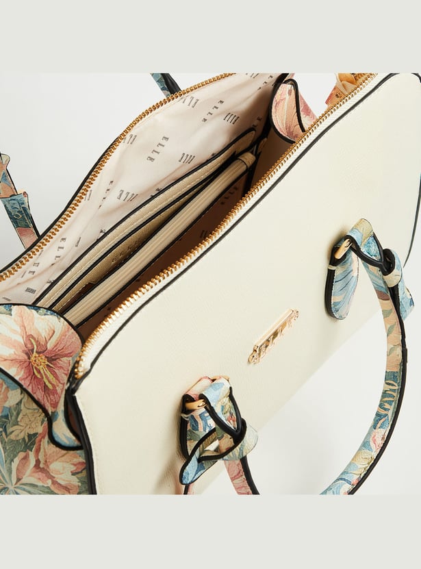 ELLE Floral Print Handheld Bag