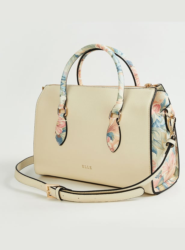 ELLE Floral Print Handheld Bag