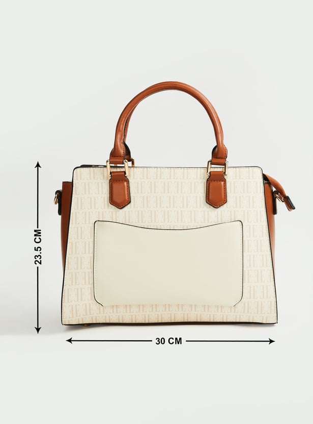 ELLE Printed Handheld Bag with Pouch