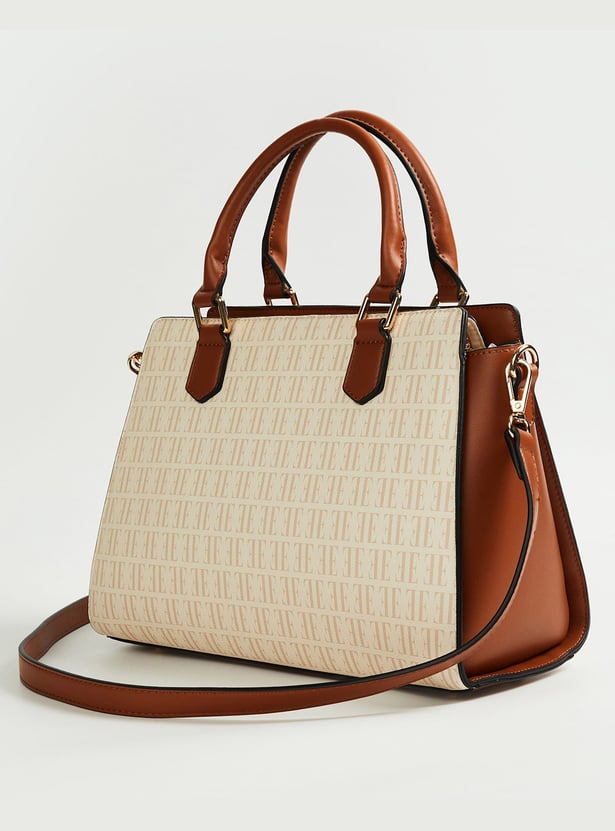ELLE Printed Handheld Bag with Pouch