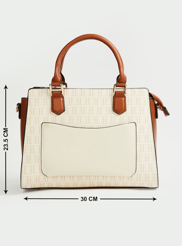 ELLE Printed Handheld Bag with Pouch