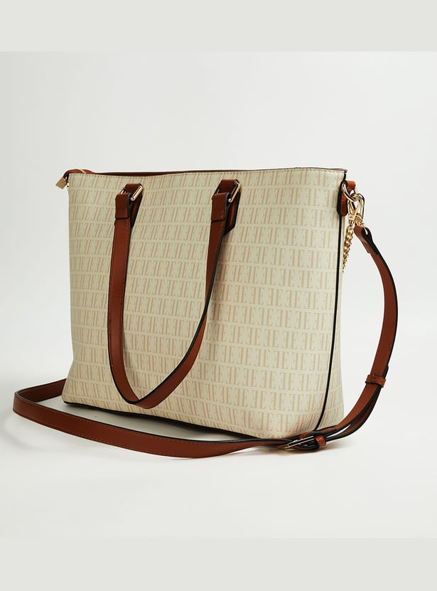 ELLE Monogram Shoulder Bag with Pouch