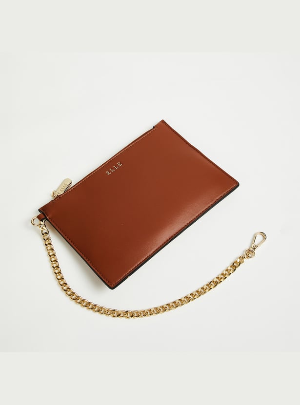 ELLE Monogram Shoulder Bag with Pouch